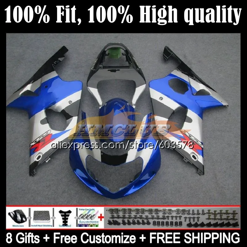 Инъекция OEM для SUZUKI GSXR-600 K1 GSXR 600 750 GSXR-750 3CL.34 GSXR600 01 02 03 GSXR750 2001 2002 2003 обтекатели синие серебряные
Инъекция OEM для SUZUKI GSXR-600 K1 GSXR 600 750 GSXR-750 3CL.34 GSXR600 01 02 03 GSXR750 2001 2002 2003 обтекатели синие серебряные