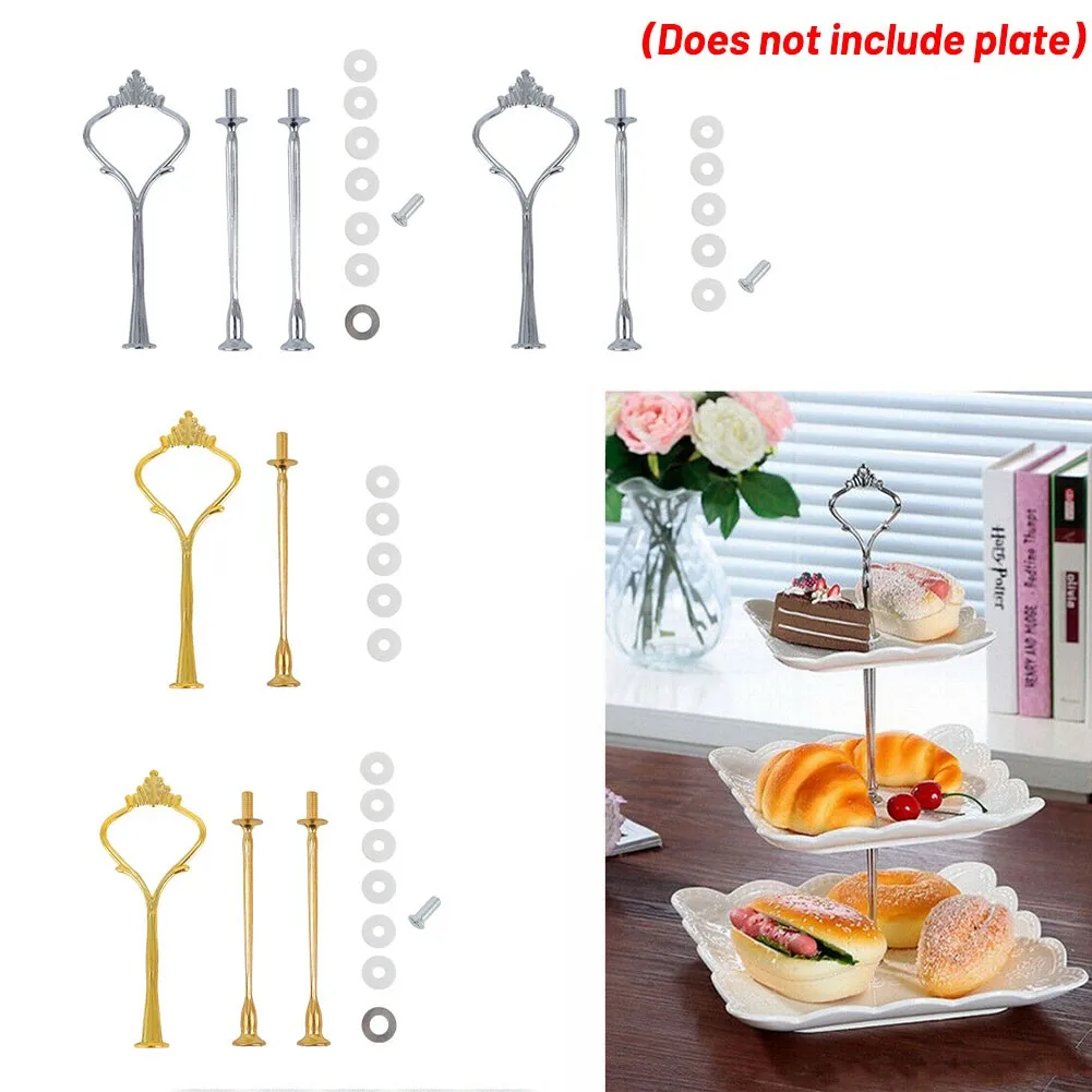 2/3 Layers Golden/ Silver Zinc Alloy Tier Cake Plate Fruit Tray Stand Cupcake Fittings Silver Golden Wedding Party No Plate
2/3 Layers Golden/ Silver Zinc Alloy Tier Cake Plate Fruit Tray Stand Cupcake Fittings Silver Golden Wedding Party No Plate