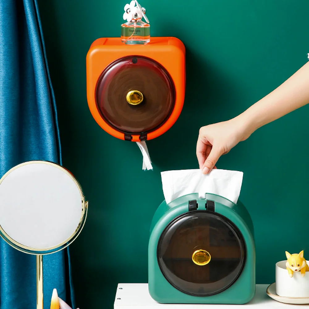 Punch-free Wall-mounted Tissue Boxes Holder Wash Towel Storage Box Dustproof Cover Bathroom Toilet Storage Box Household Supply
Punch-free Wall-mounted Tissue Boxes Holder Wash Towel Storage Box Dustproof Cover Bathroom Toilet Storage Box Household Supply