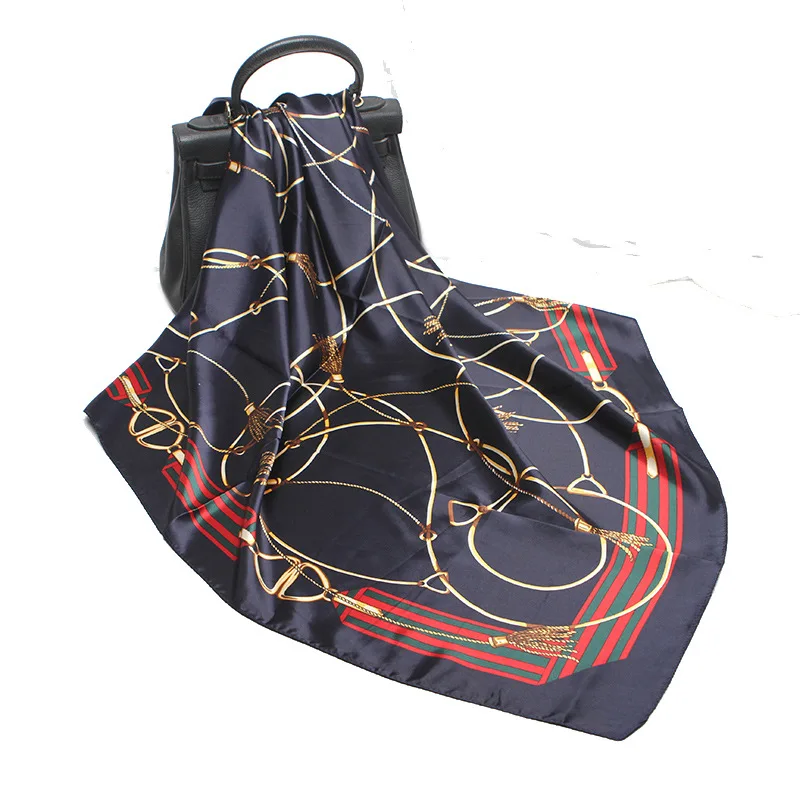 90*90cm Classic Silk Scarf Female Handkerchief Printed Belt Decorate Tassel Square Head Bandana Scarf Muslim
90*90cm Classic Silk Scarf Female Handkerchief Printed Belt Decorate Tassel Square Head Bandana Scarf Muslim