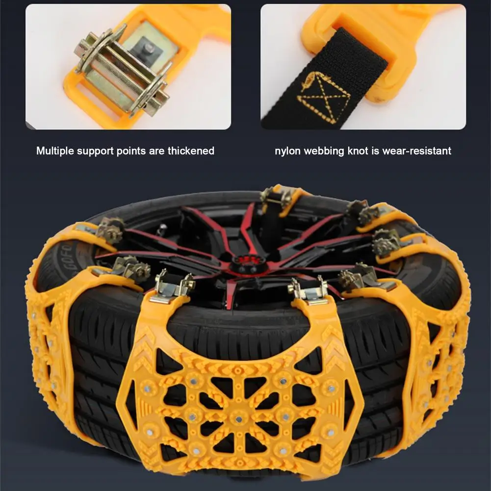 Car Tyre Winter Roadway Safety Tire Snow Adjustable Anti-skid Safety Double Snap Skid Wheel TPU Steel Anti Slip Snow Chain
Car Tyre Winter Roadway Safety Tire Snow Adjustable Anti-skid Safety Double Snap Skid Wheel TPU Steel Anti Slip Snow Chain