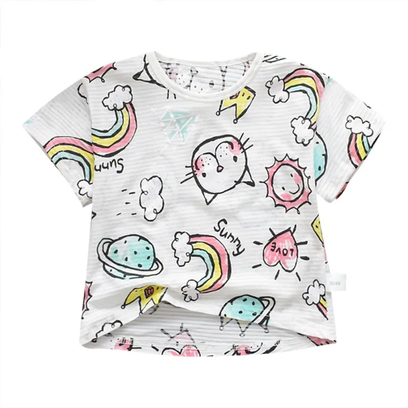 Children's Baby Clothing Short Sleeve Round Neck T-shirt Cartoon Pattern Kids T-Shirts Cotton Breathable Girls Boys Clothes
Children's Baby Clothing Short Sleeve Round Neck T-shirt Cartoon Pattern Kids T-Shirts Cotton Breathable Girls Boys Clothes