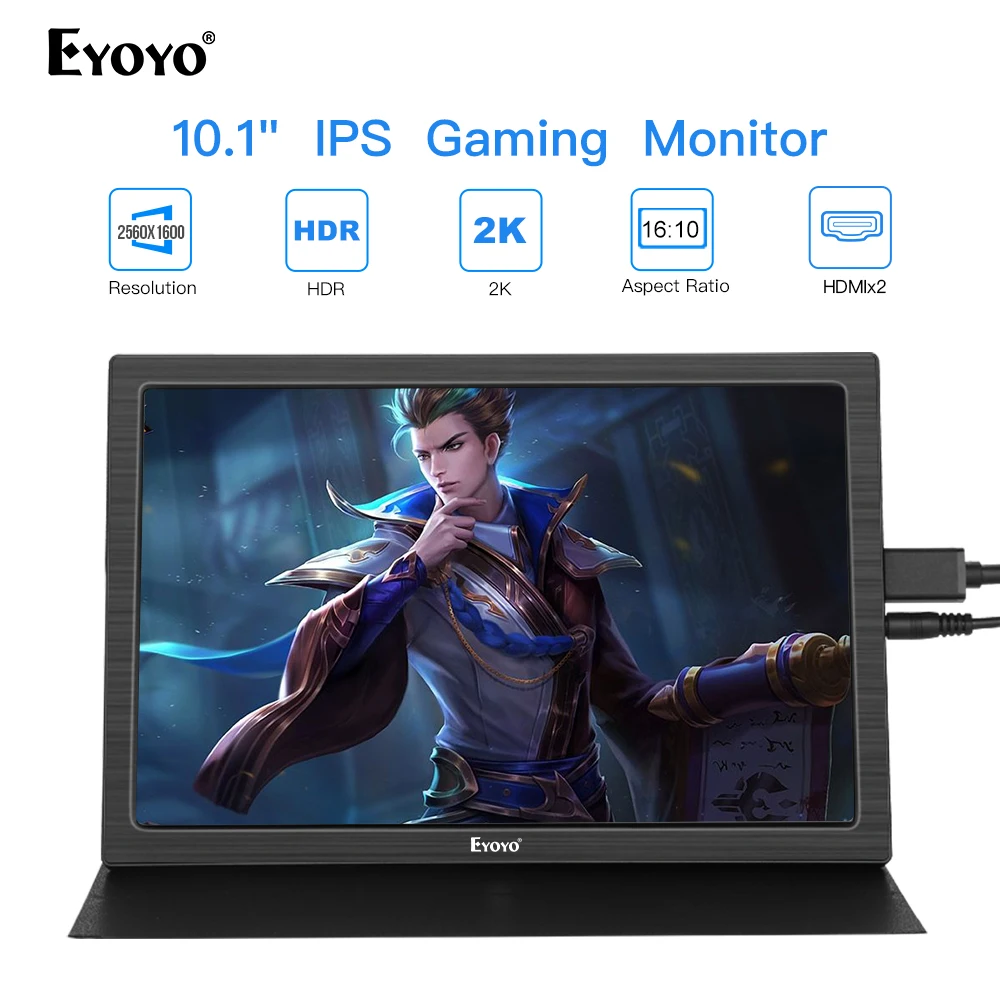 Raspberry Monitor 10 "2 K портативный мини монитор для ноутбука PC HDMI pantalla PS4 Xbox360 ЖК