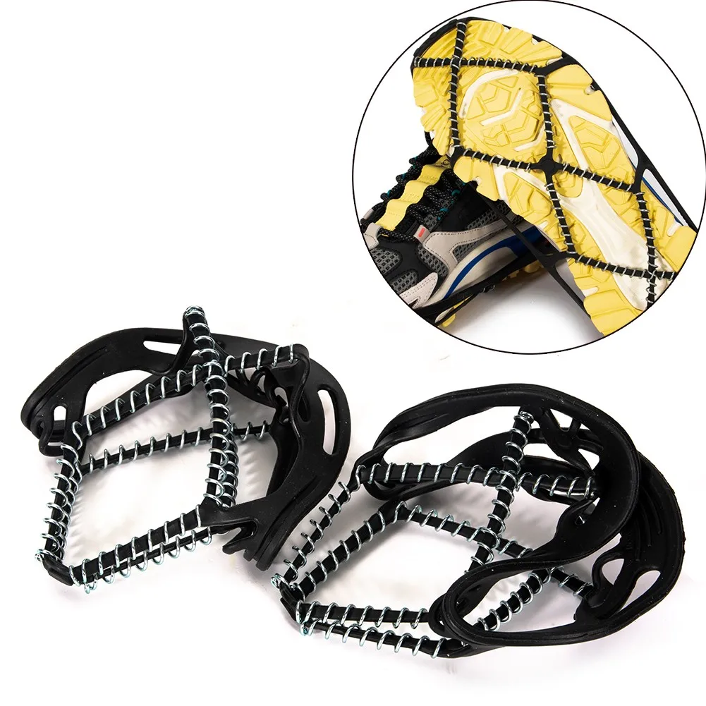 Non-Slip Crampons Ice Climbing Grip Snow Cleats Shoes Boots Covers Ice Spikes Outdoor Winter Hiking Snow Shoveling Ice Grips
Non-Slip Crampons Ice Climbing Grip Snow Cleats Shoes Boots Covers Ice Spikes Outdoor Winter Hiking Snow Shoveling Ice Grips
