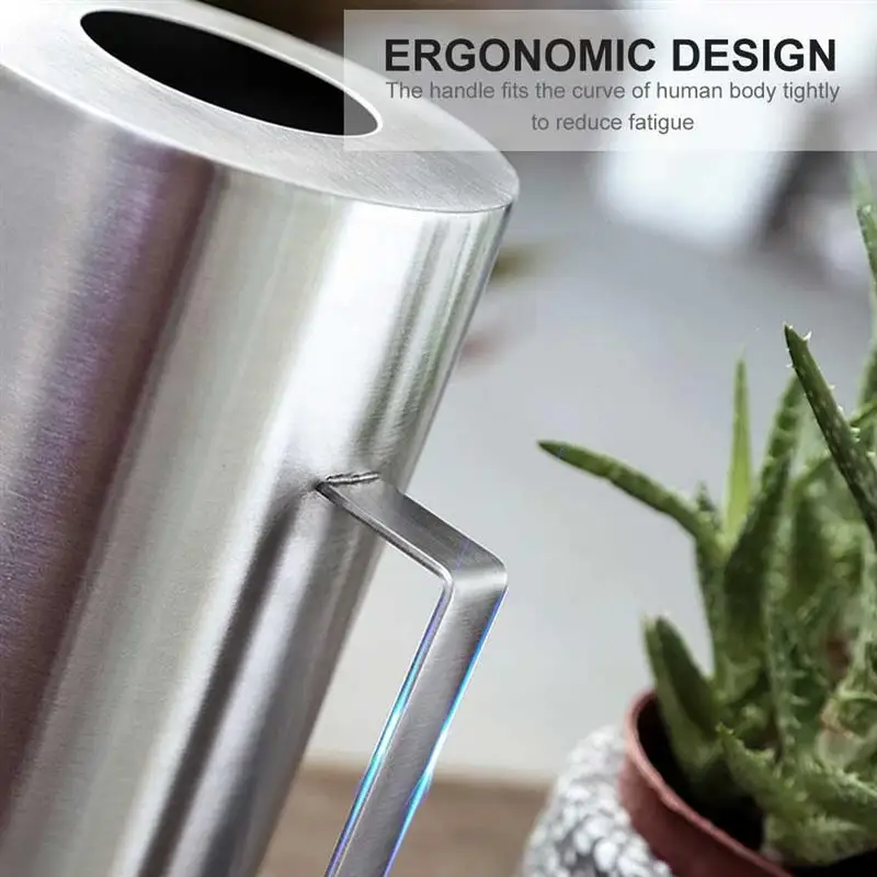 1.5L Stainless Steel Water Cans Succulents Potted Watering Kettle Garden Tool Outdoor Lawn Long Mouth Watering Pot
1.5L Stainless Steel Water Cans Succulents Potted Watering Kettle Garden Tool Outdoor Lawn Long Mouth Watering Pot