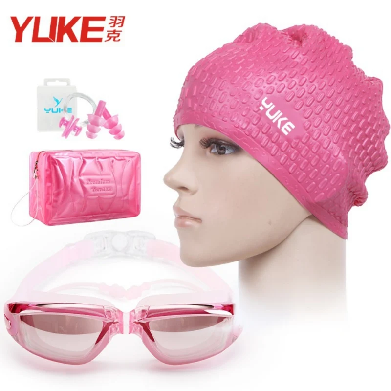 Swim Goggles And Cap Set 4 In 1, UV Protection Lenses Clear Anti-Fog Swimming Goggles No Leaking With Ear Plugs+Nose Clip
Swim Goggles And Cap Set 4 In 1, UV Protection Lenses Clear Anti-Fog Swimming Goggles No Leaking With Ear Plugs+Nose Clip