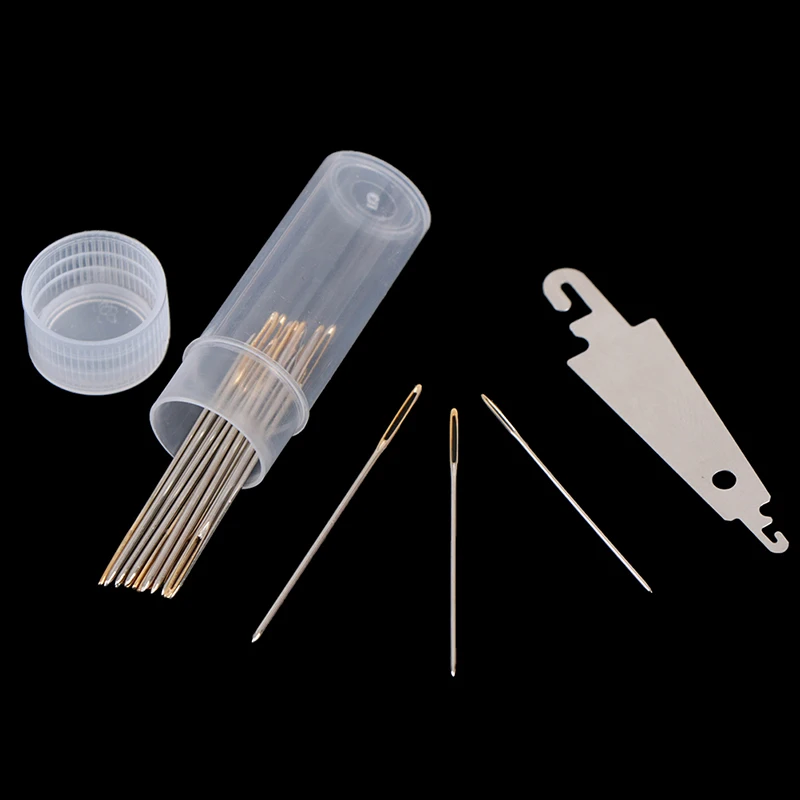 Ручной швейные иглы Gold Eye Вышивка крестом иглы с нити, 30 шт. 
Ручной швейные иглы Gold Eye Вышивка крестом иглы с нити, 30 шт.