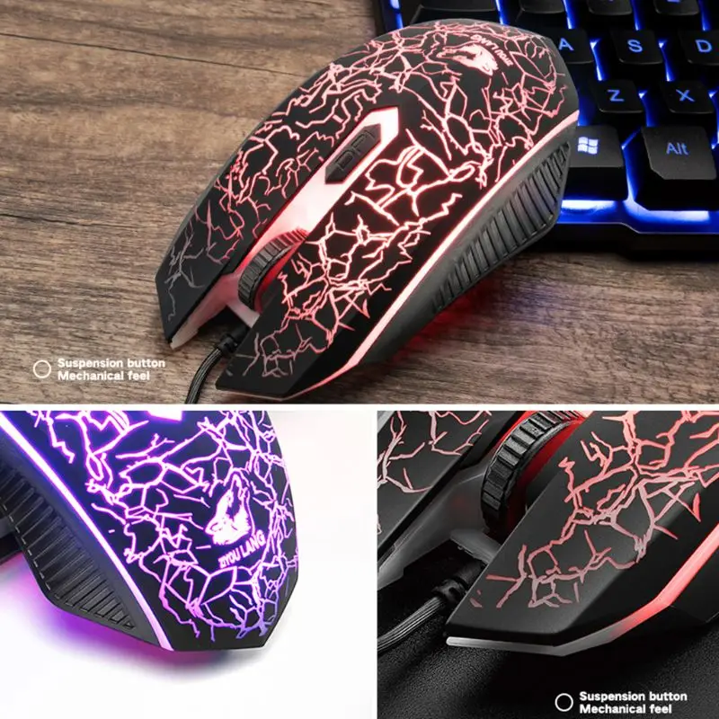 1Set T11 Mechanical Keyboard Rainbow Backlight Keypad Mouse for PC Laptop Gaming
1Set T11 Mechanical Keyboard Rainbow Backlight Keypad Mouse for PC Laptop Gaming