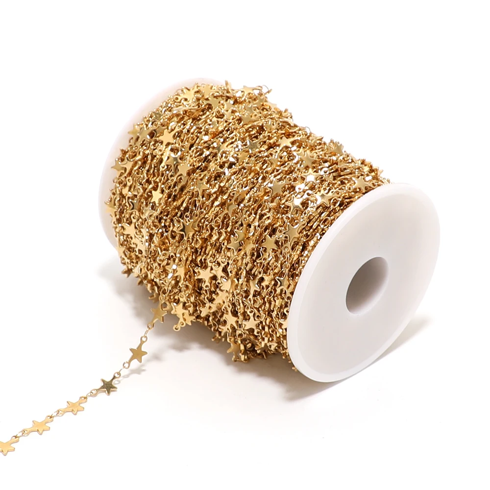 2 Meters Plated Stainless Steel Handmade Sun Star Moon Link Chains for DIY Jewelry Gifts Necklace Bracelet Findings Bulk
2 Meters Plated Stainless Steel Handmade Sun Star Moon Link Chains for DIY Jewelry Gifts Necklace Bracelet Findings Bulk