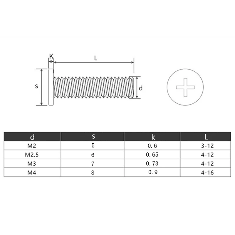 100pcs M2*2/2.5/3/4/5/6/7/8 mm Big flat head Laptop Screws Tamper-resistant Screw notebook computers Carbon nickel plating 
100pcs M2*2/2.5/3/4/5/6/7/8 mm Big flat head Laptop Screws Tamper-resistant Screw notebook computers Carbon nickel plating
