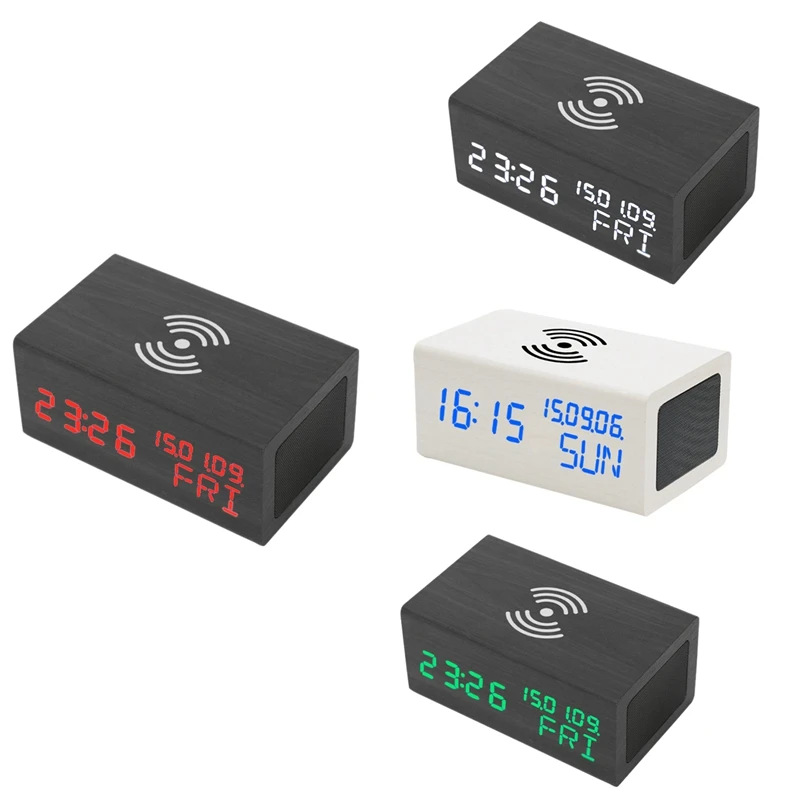 Digital Alarm Clock Bluetooth Speaker with Wireless Charging Week Temperature,LED Bedside Desk Clock for Bedroom
Digital Alarm Clock Bluetooth Speaker with Wireless Charging Week Temperature,LED Bedside Desk Clock for Bedroom