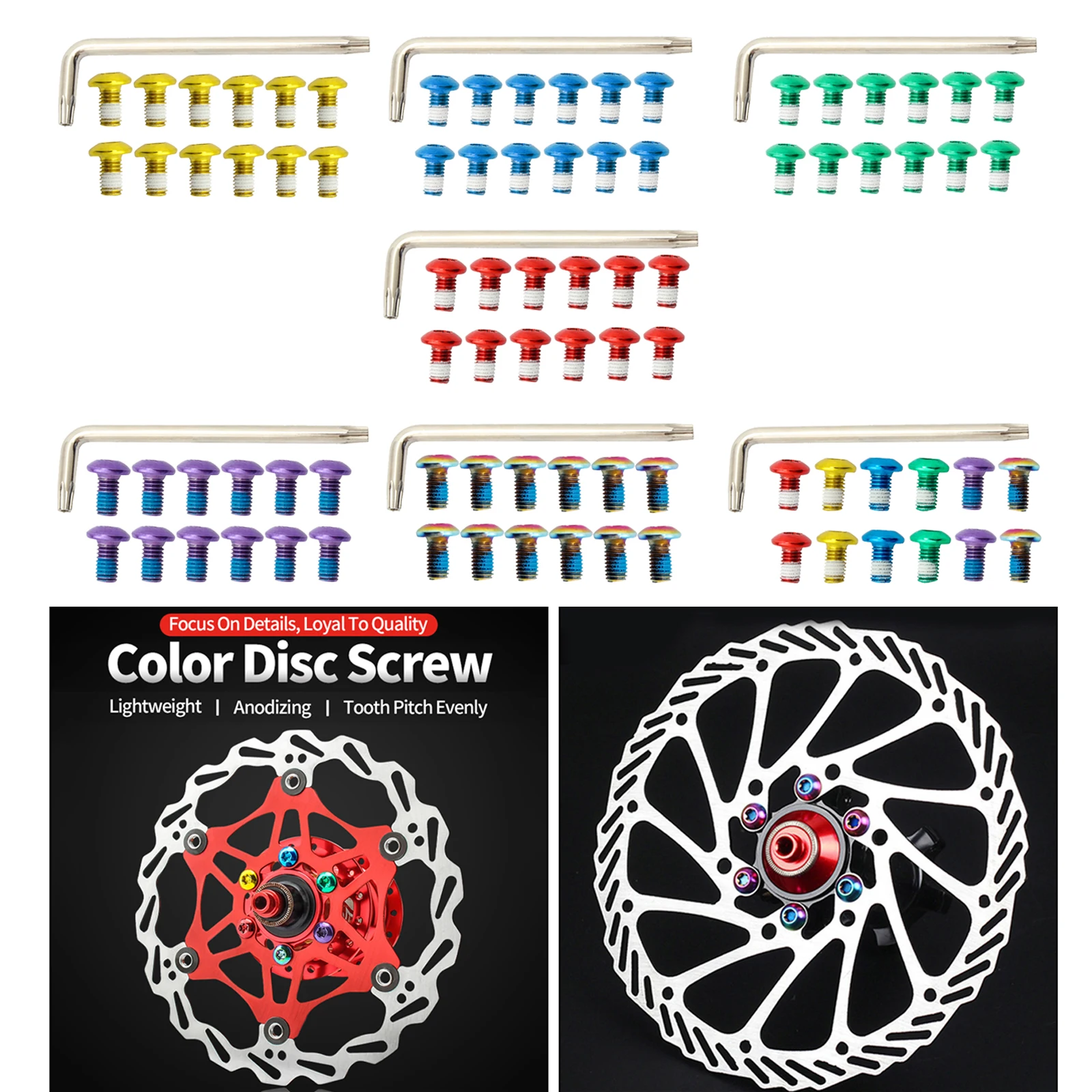 12pcs Bike Disc Brake Rotor Bolts, M5x10mm Bicycle Rotors T25 Screw for MTB,Road Mountain Bike Brake Repairing
12pcs Bike Disc Brake Rotor Bolts, M5x10mm Bicycle Rotors T25 Screw for MTB,Road Mountain Bike Brake Repairing