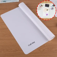 Durable Non-Stick Silicone Craft Mat White Large Heat Resistant Crafting Tool for Ink Blending Transfer Acrylic painting 40*50cm