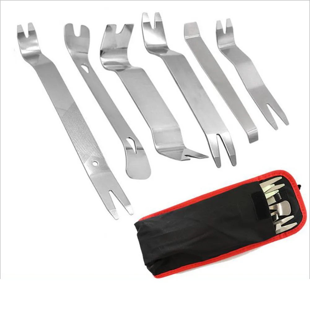 6* Car Audio Door Dash Trim Removal Tool Steel Pry Set Stainless Steel Door Clip Panel Clips Disassembly Kits
6* Car Audio Door Dash Trim Removal Tool Steel Pry Set Stainless Steel Door Clip Panel Clips Disassembly Kits