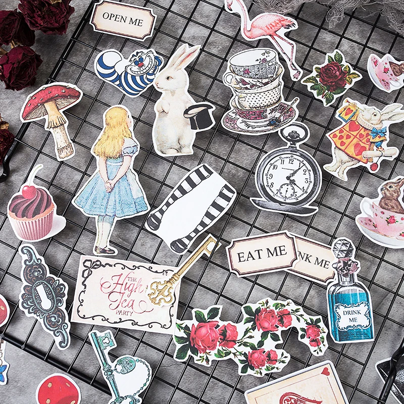 30PCS/bag vintage Alice series stickers DIY scrapbooking junk journal album diary happy plan decorative stickers
30PCS/bag vintage Alice series stickers DIY scrapbooking junk journal album diary happy plan decorative stickers
