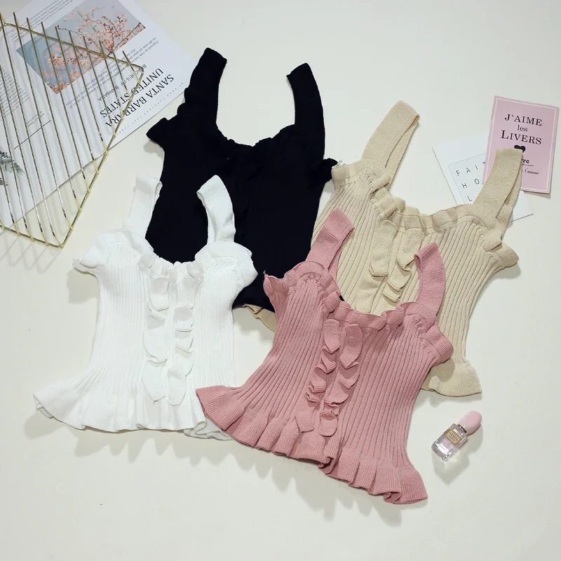 Сексуальный топ на бретельках, короткая студенческая мода, Тонкий Трикотажный жилет, топ fafa_ootd
Сексуальный топ на бретельках, короткая студенческая мода, Тонкий Трикотажный жилет, топ fafa_ootd