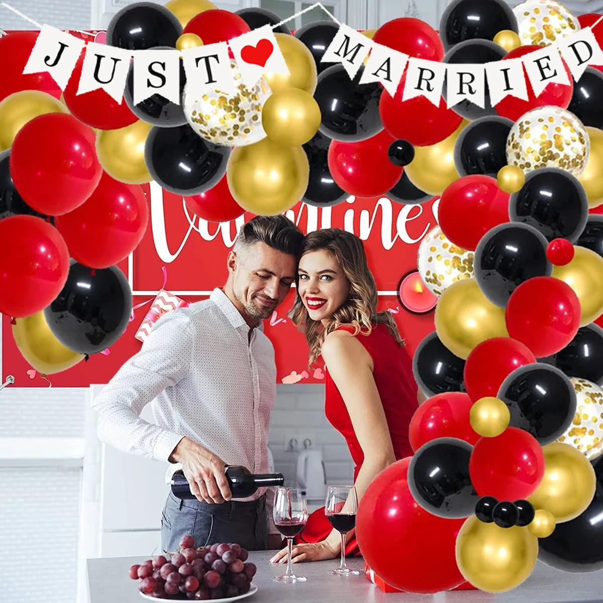 121Pcs Balloon Garland Arch Kit Star Heart Ballon Valentine Day Party Decoration for Birthday Wedding Bridal Shower Party Decor
121Pcs Balloon Garland Arch Kit Star Heart Ballon Valentine Day Party Decoration for Birthday Wedding Bridal Shower Party Decor