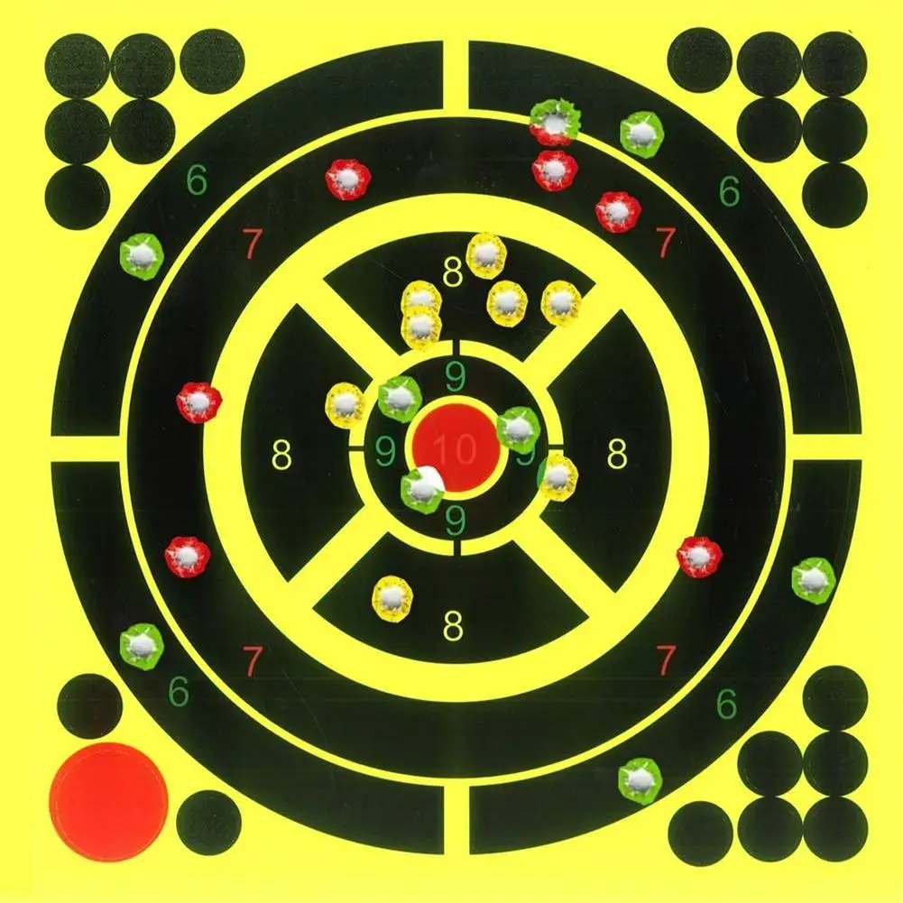 10PCS 8*8 Inch Shooting Practice Target Paper High Quality Self Adhesive Shooting Target
10PCS 8*8 Inch Shooting Practice Target Paper High Quality Self Adhesive Shooting Target