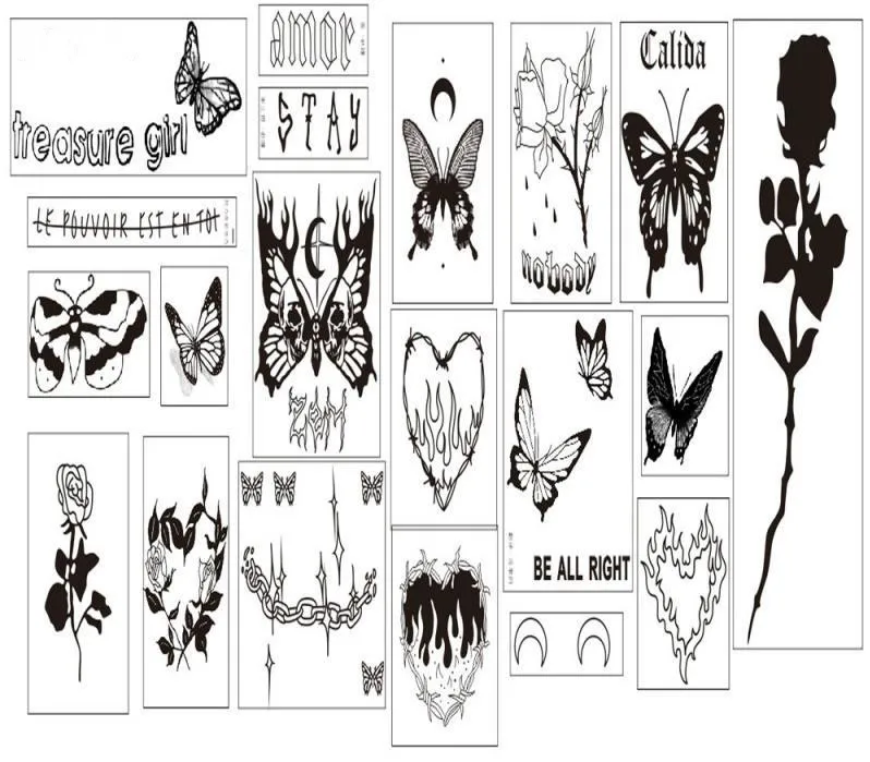 20 шт. черные наклейки-бабочки для женщин и девушек | Красота здоровье