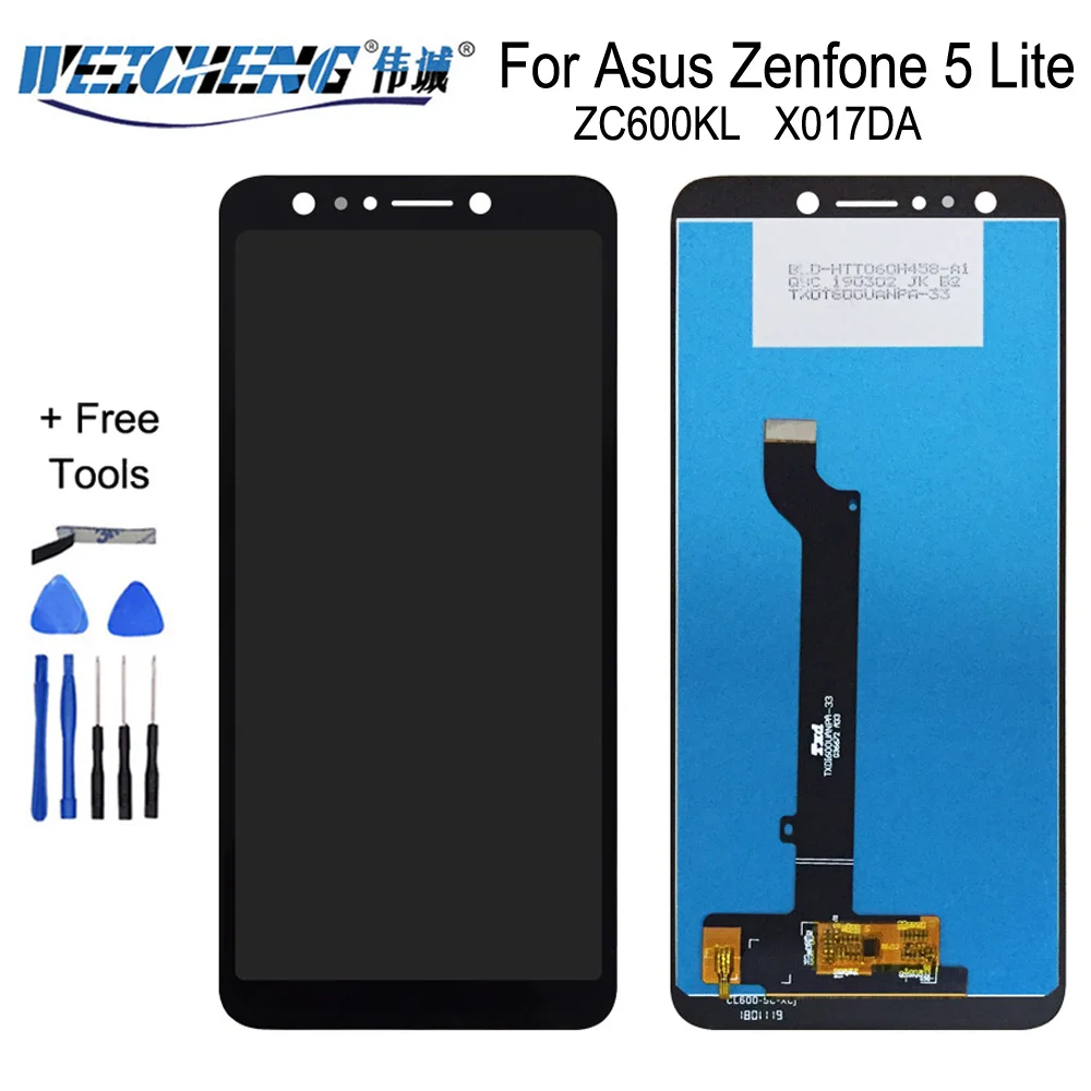 Фото 6 дюймовый сенсорный ЖК дисплей для Asus ZC600KL Zenfone 5 Lite 5Q X017DA S630 SDM630 - купить