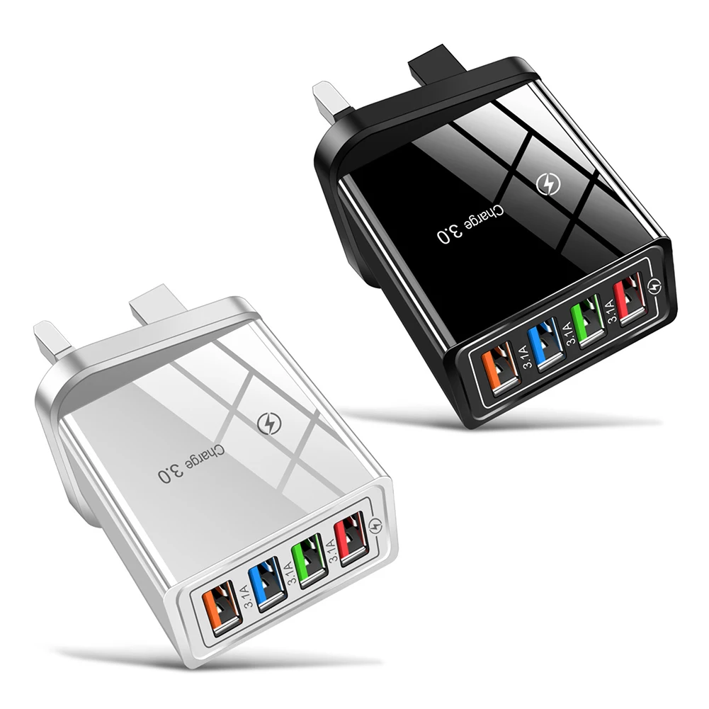 4 Ports Mini Portable USB Charging Output Travel Plug Power Adapter USB for Mobile Cell Phone Chargers Wall Adapters
4 Ports Mini Portable USB Charging Output Travel Plug Power Adapter USB for Mobile Cell Phone Chargers Wall Adapters
