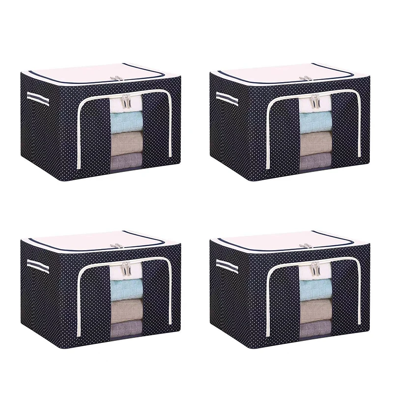 Oxford Cloth Steel Frame Clothes Finishing Storage Box toy Storage Box Large Storage Box with Cover
Oxford Cloth Steel Frame Clothes Finishing Storage Box toy Storage Box Large Storage Box with Cover