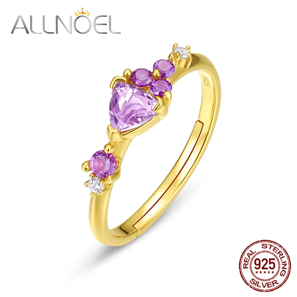 ALLNOEL 925 Sterling Silver Adjustable Rings for Women Natural Heart Amethyst Wedding Anniversary Birthday Gifts Fine Jewelry
ALLNOEL 925 Sterling Silver Adjustable Rings for Women Natural Heart Amethyst Wedding Anniversary Birthday Gifts Fine Jewelry
