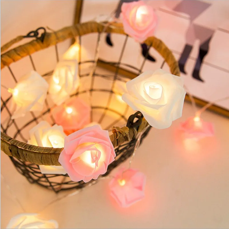 Christmas Decoration Rose Flower Led Fairy String Lights Wedding Valentine's Day Event Party Garland Decor Luminaria Rose Lamps
Christmas Decoration Rose Flower Led Fairy String Lights Wedding Valentine's Day Event Party Garland Decor Luminaria Rose Lamps