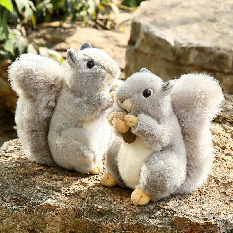 20cm Eating Nut Cute Squirrel Doll Standing Grey Simulated Forest Small Animal Fuzzy Big Tail Children Plush Toy Gift
20cm Eating Nut Cute Squirrel Doll Standing Grey Simulated Forest Small Animal Fuzzy Big Tail Children Plush Toy Gift