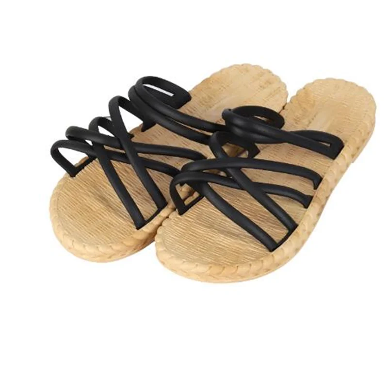 Women Household Slippers 2022 New Summer Fashion Straw Rope Indoor Shoes Flat Non-Slip Soft Womens Beach Slippers X0065
Women Household Slippers 2022 New Summer Fashion Straw Rope Indoor Shoes Flat Non-Slip Soft Womens Beach Slippers X0065
