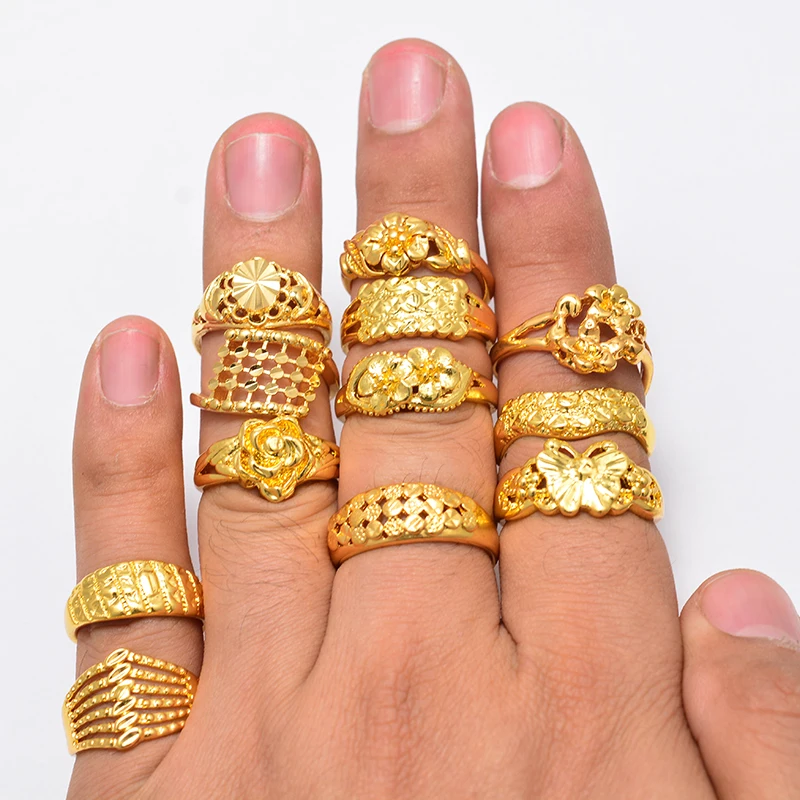 Annayoy Variety Dubai Arab African Small Gold Color Rings for Girls Arabian Middle East Jewellery Little Bangs Woman Mama Gift
Annayoy Variety Dubai Arab African Small Gold Color Rings for Girls Arabian Middle East Jewellery Little Bangs Woman Mama Gift