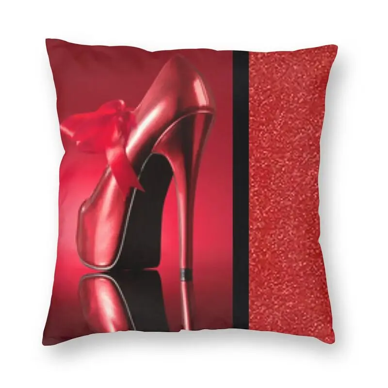 

Красная Наволочка на высокий каблук, двухсторонняя 3D печать, Наволочка на подушку, чехол для дивана, крутой чехол, украшение для дома