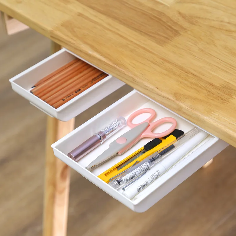 Under Desk Storage Box Invisible Drawer Desk Bottom Paste Type Finishing Box Dtudent Dormitory Desktop Creative Dtationery Box
Under Desk Storage Box Invisible Drawer Desk Bottom Paste Type Finishing Box Dtudent Dormitory Desktop Creative Dtationery Box