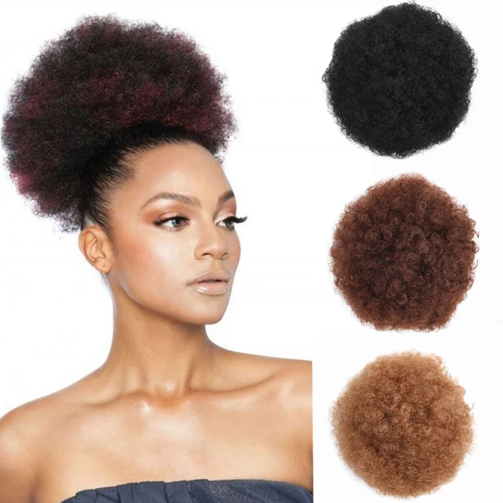 Amir Chignon Afro Kinky Curly Synthetic Drawstring ponytail Blonde Black Hair Bun Clip In Hair Extensions Heat Resistant
Amir Chignon Afro Kinky Curly Synthetic Drawstring ponytail Blonde Black Hair Bun Clip In Hair Extensions Heat Resistant
