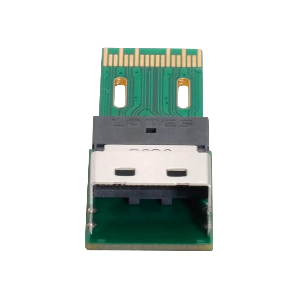 

Адаптер Slimline SAS 4,0 PCI-E SFF-8654 4i 38pin для SFF-8654 38pin штекер-гнездо