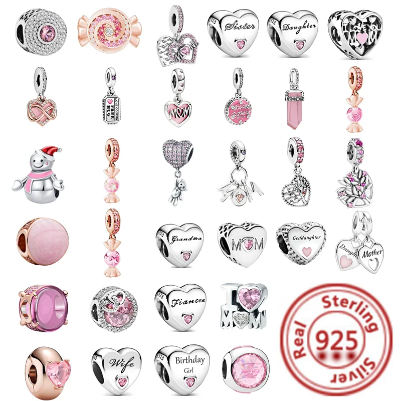 2021 New Pink Series Heart Shape Snowman DIY Bead Fit Original Pandora Charms Silver 925 Bracelet For Girl Fashion Jewelry
2021 New Pink Series Heart Shape Snowman DIY Bead Fit Original Pandora Charms Silver 925 Bracelet For Girl Fashion Jewelry