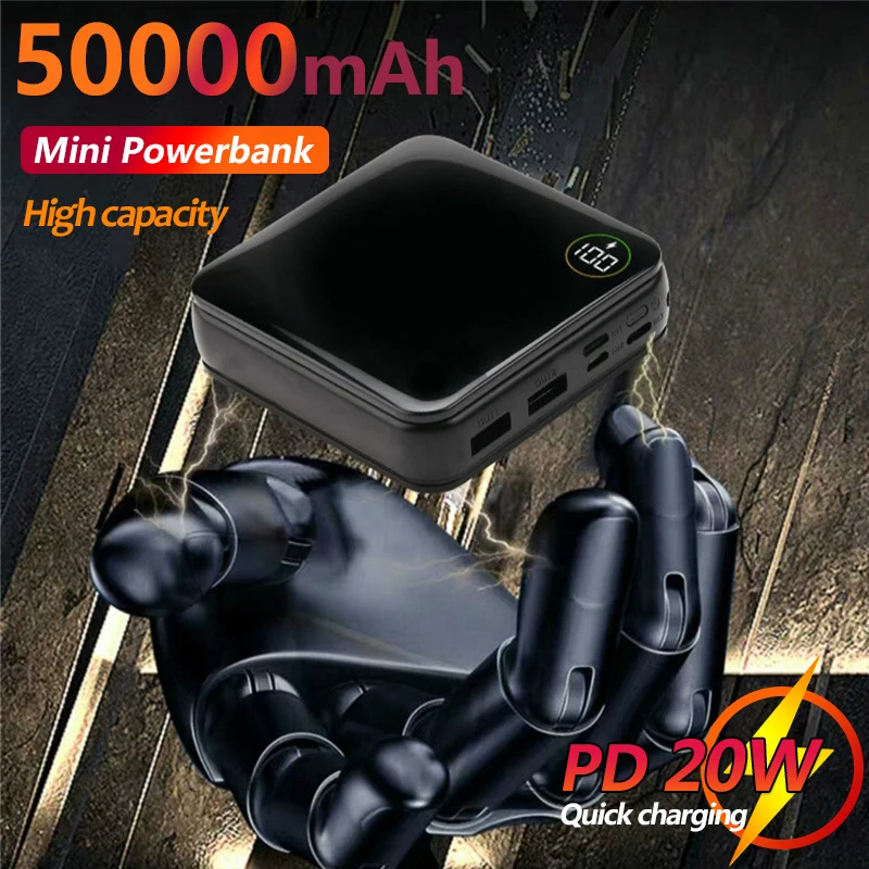 Mini Portable Pocket 50000mAh Power Bank Fast Charger External Battery with LED Digital Display One-way Fast Charge
Mini Portable Pocket 50000mAh Power Bank Fast Charger External Battery with LED Digital Display One-way Fast Charge