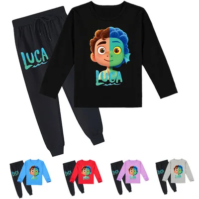 Spring and Autumn Clothing Set Baby Boys Cartoon Luca Outfits Kids Boy Long-sleeved T-shirt + Trousers Suit Toddler Girl Clothes
Spring and Autumn Clothing Set Baby Boys Cartoon Luca Outfits Kids Boy Long-sleeved T-shirt + Trousers Suit Toddler Girl Clothes