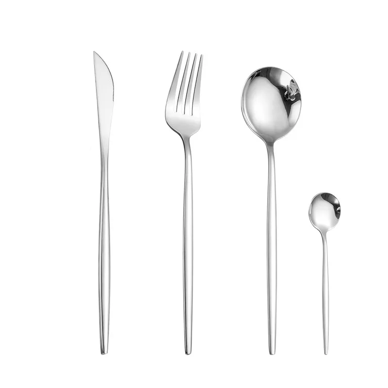 Silverware Dinnerware Silver Cutlery Set 304 Stainless Steel Luxury Flatware Home Fork Spoon Knife Kitchen Dinner Set Dropship
Silverware Dinnerware Silver Cutlery Set 304 Stainless Steel Luxury Flatware Home Fork Spoon Knife Kitchen Dinner Set Dropship