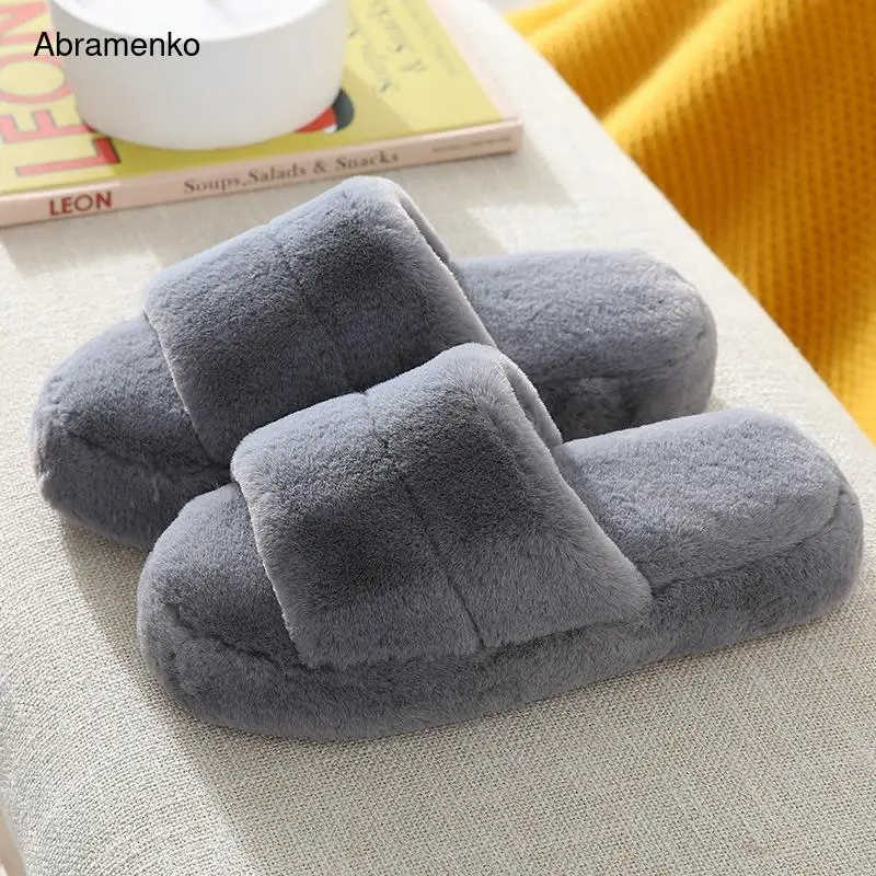 Women Slides Winter Warm Fur Shoes Woman Slippers hairy Platform Female Flips Flops Shoes Woman Flat Slippers Women Size 36-40
Women Slides Winter Warm Fur Shoes Woman Slippers hairy Platform Female Flips Flops Shoes Woman Flat Slippers Women Size 36-40