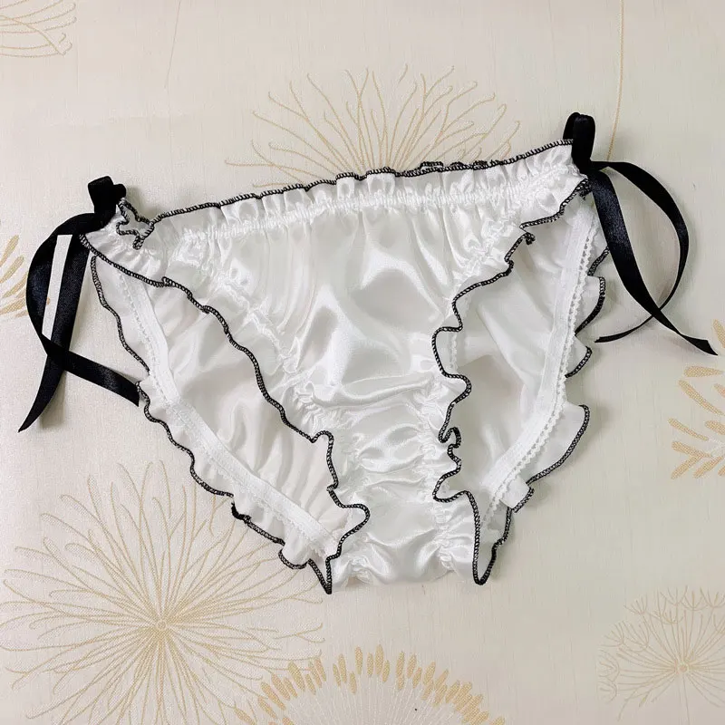 Japanese Style Kawaii Sexy Lingerie Maiden Panties Women's Silk Satin Lace-up Panties Briefs Ladies Knickers Brief Underwear
Japanese Style Kawaii Sexy Lingerie Maiden Panties Women's Silk Satin Lace-up Panties Briefs Ladies Knickers Brief Underwear