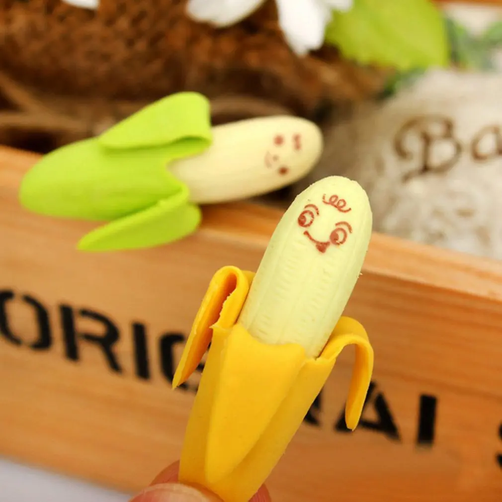 Lightweight Environmentally Friendly Creative Cute 2pcs Banana Fruit Pencil Eraser Rubber Novelty
Lightweight Environmentally Friendly Creative Cute 2pcs Banana Fruit Pencil Eraser Rubber Novelty