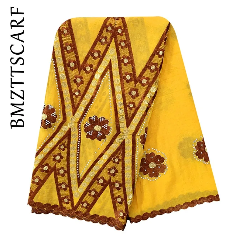 100% Cotton African Women Scarf Big Size Headscarf for Muslim Pray Shawls Embroidery Scarfs BM973 | Тематическая одежда и