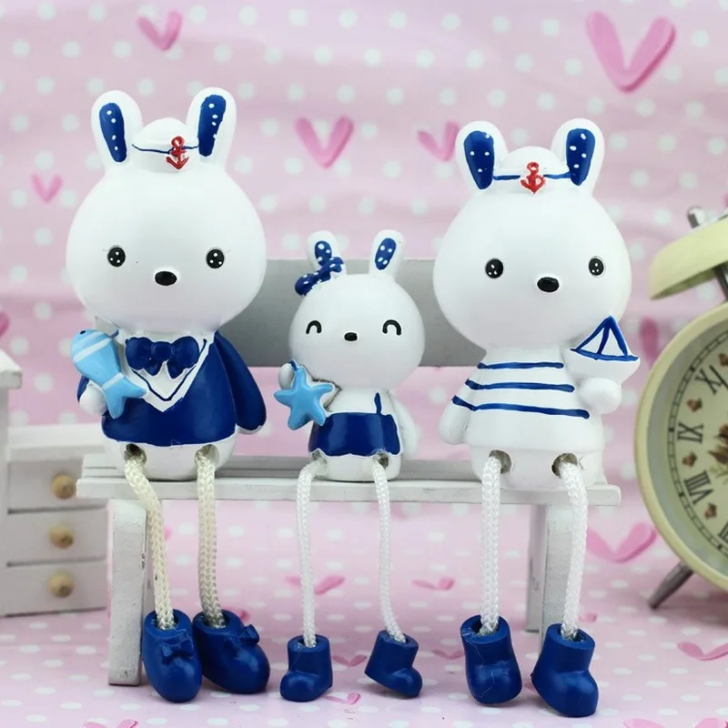 3pcs Family navy rabbit hanging feet doll resin decoration cartoon ornament living room wall decoration christmas Birthday gift
3pcs Family navy rabbit hanging feet doll resin decoration cartoon ornament living room wall decoration christmas Birthday gift