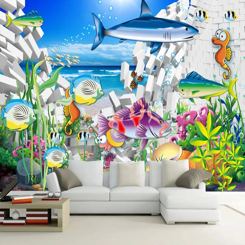 Drop Shipping Wallpaper 3D Cartoon Children's Room Fantasy Underwater World Kid's Room Mural Decor Waterproof Wall Stickers
Drop Shipping Wallpaper 3D Cartoon Children's Room Fantasy Underwater World Kid's Room Mural Decor Waterproof Wall Stickers