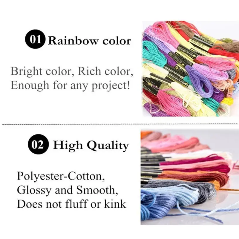 J2HA Embroidery Thread Bracelets Strings Rainbow 150 Color Embroidery for DIY Craft
J2HA Embroidery Thread Bracelets Strings Rainbow 150 Color Embroidery for DIY Craft