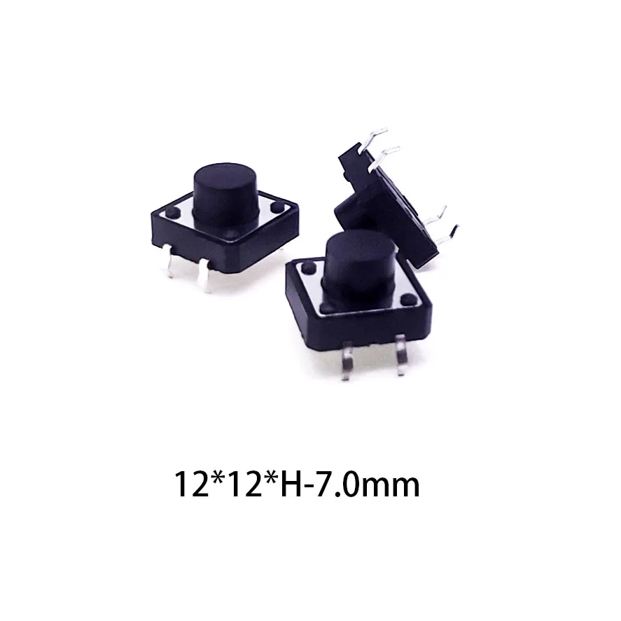 20/50/100 pcs/lot 12*12*7.0mm Round Head 4P 12V 0.05A Push Button Switch Micro Tact Touch Switch Metal Tactile
20/50/100 pcs/lot 12*12*7.0mm Round Head 4P 12V 0.05A Push Button Switch Micro Tact Touch Switch Metal Tactile