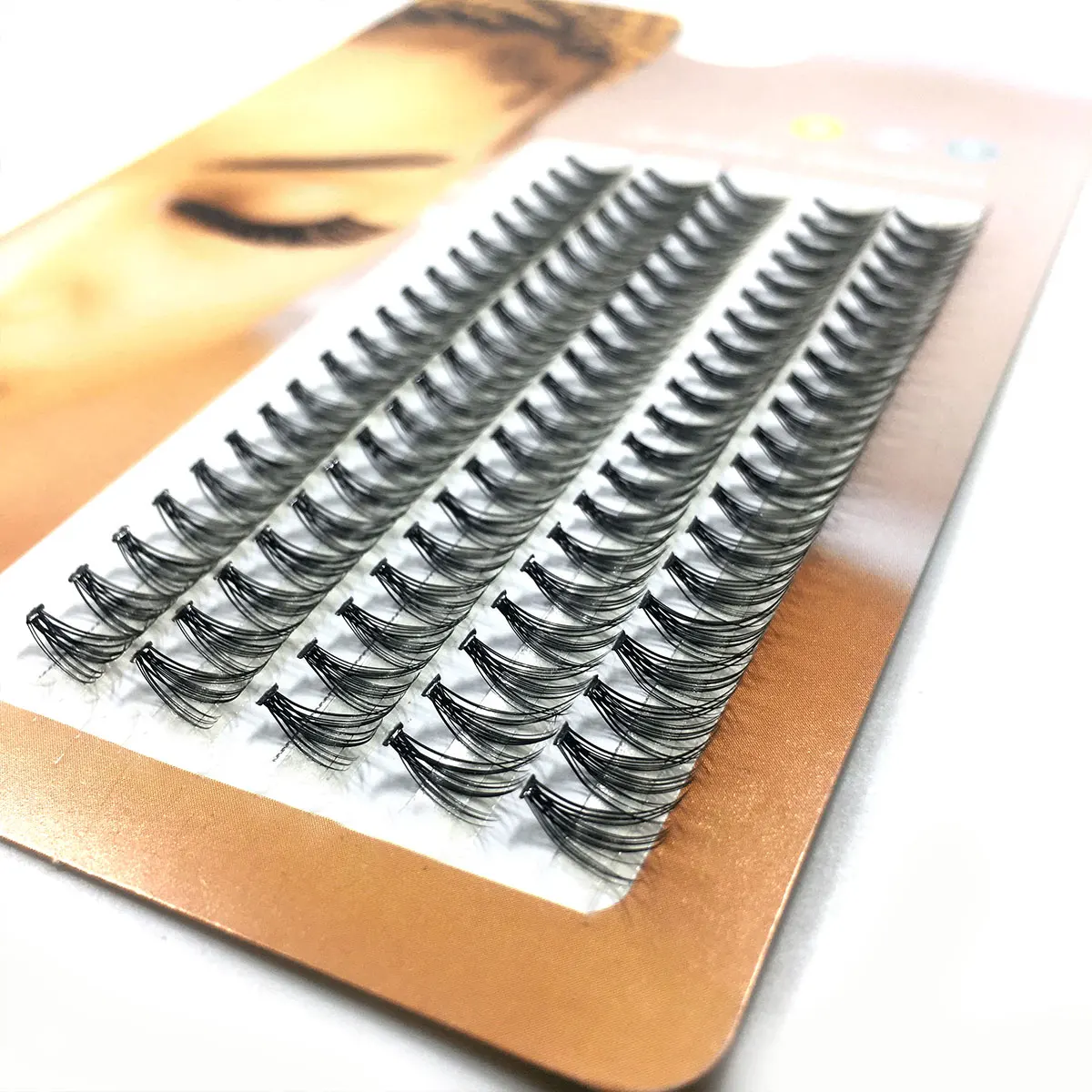 

Hot 100 Clusters/box Cluster eyelashes thick 10D Individual eyelash extension lashes bunches professional faux eye lashes new