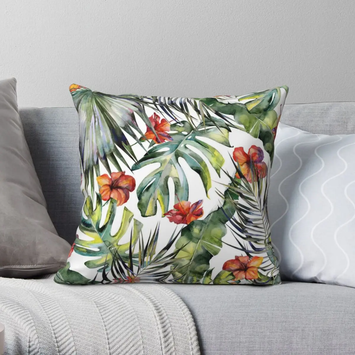 TROPICAL GARDEN Pillowcase Polyester Linen Velvet Printed Zip Decor Room Cushion Cover
TROPICAL GARDEN Pillowcase Polyester Linen Velvet Printed Zip Decor Room Cushion Cover
