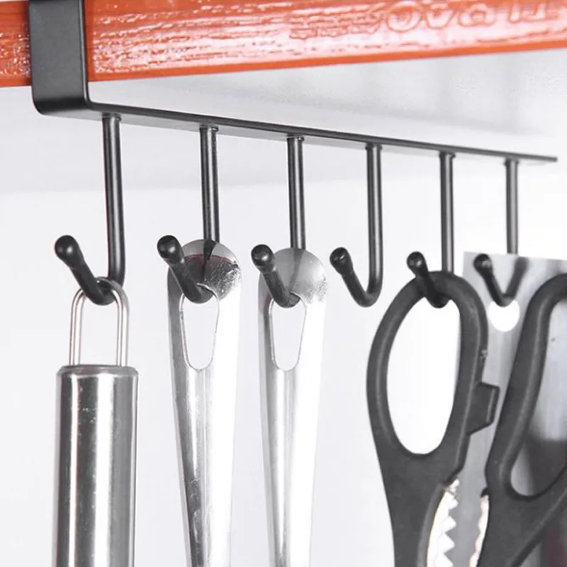 Cabinet Rack with 6 Hookds No Nails Organizer Multifunctional Metal Hook for Kitchen Bathroom Bedroom Storage Home Supplies
Cabinet Rack with 6 Hookds No Nails Organizer Multifunctional Metal Hook for Kitchen Bathroom Bedroom Storage Home Supplies